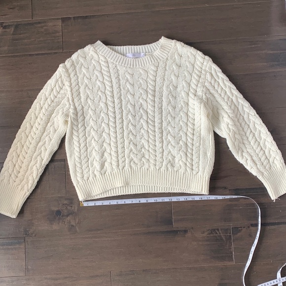 Cream cable knit sweater - Picture 1 of 3